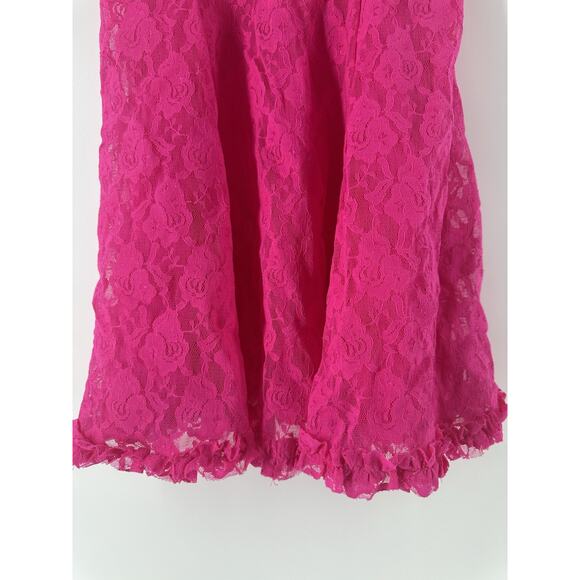 Seductive Wear Cinema Etoile Babydoll Underwire Unlined Pink Lace Sz M BB24 - Picture 6 of 10